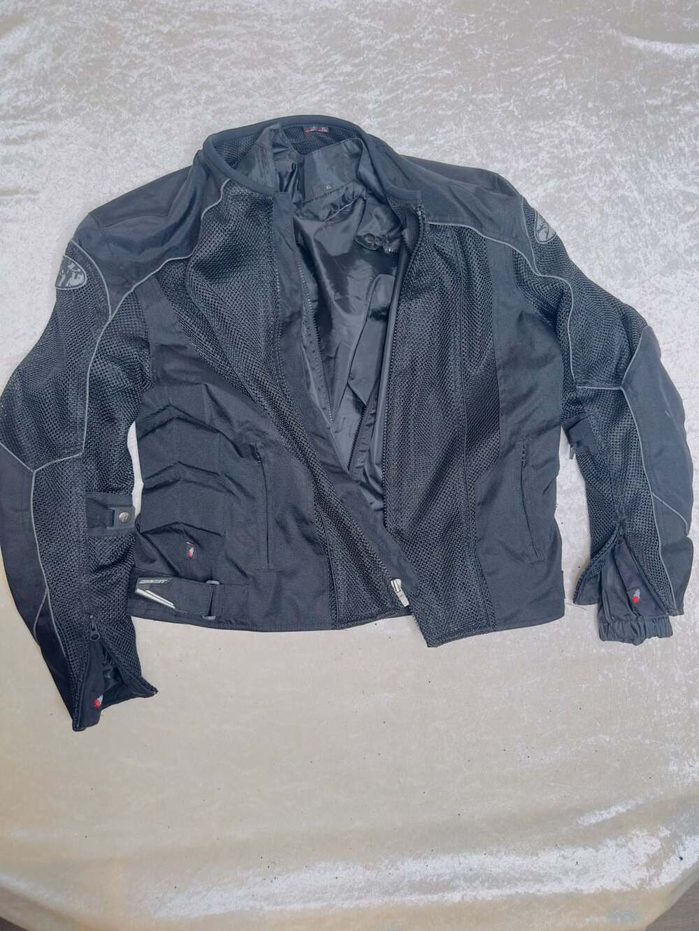 Joe Rocket Motorcycle Jacket Size XL Black Mesh Padded Riding